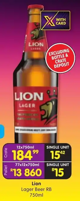 Lion Lager Beer RB