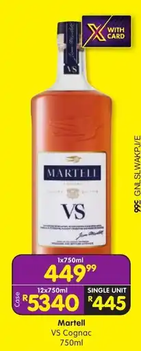 Shoprite Martell VS Cognac offer