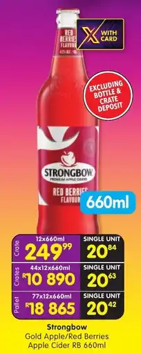 Shoprite Strongbow Red Berries Apple Cider offer