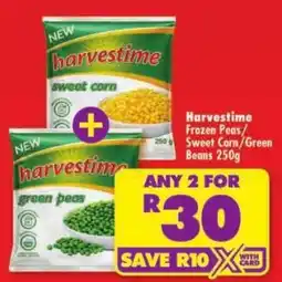 Shoprite Harvestime Frozen Peas/Sweet Corn/Green Beans offer