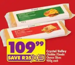 Shoprite Crystal Valley Cheddar/Gouda Cheese Slices offer