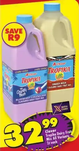 Shoprite Clover Tropika Dairy Fruit Mix All Variants offer