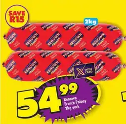 Shoprite Renown French Polony offer