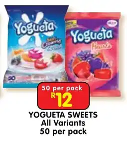 Shoprite Yogueta Sweets offer