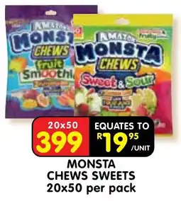 Shoprite MONSTA CHEWS SWEETS offer