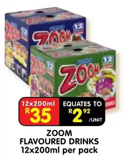 Shoprite ZOOM FLAVOURED DRINKS offer