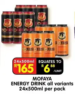 Shoprite MOFAYA ENERGY DRINK offer