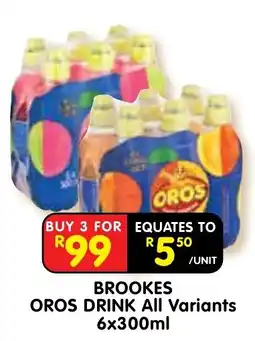 Shoprite BROOKES OROS DRINK All Variants offer