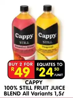 Shoprite Cappy 100% STILL FRUIT JUICE BLEND offer