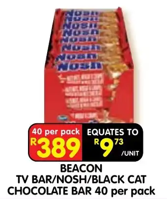 BEACON TV BAR/NOSHP/BLACK CAT CHOCOLATE BAR