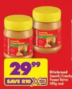 Shoprite Ritebrand Peanut Butter offer