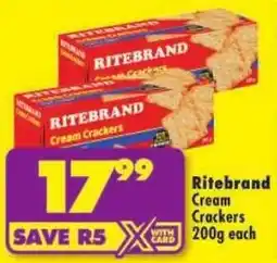 Shoprite Ritebrand Cream Crackers offer