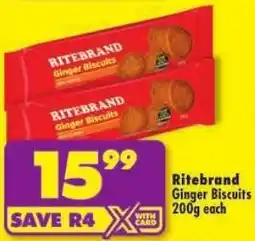Shoprite Ritebrand Ginger Biscuits offer