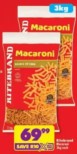 Shoprite Ritebrand Macaroni offer