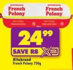 Shoprite Ritebrand French Polony offer