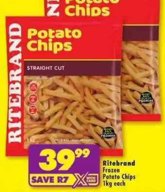 Shoprite Ritebrand Frozen Potato Chips offer