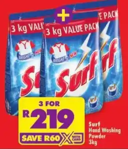 Shoprite Surf Hand Washing Powder offer
