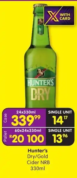 Hunter's Dry/Gold Cider NRB