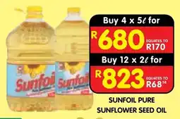 Shoprite SUNFOIL PURE SUNFLOWER SEED OIL offer
