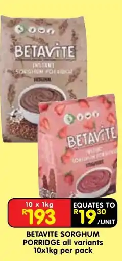 Shoprite BETAVITE SORGHUM PORRIDGE offer