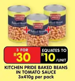 Shoprite Kitchen Pride Baked Beans in Tomato Sauce offer