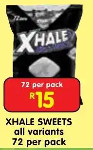 Shoprite XHALE SWEETS offer
