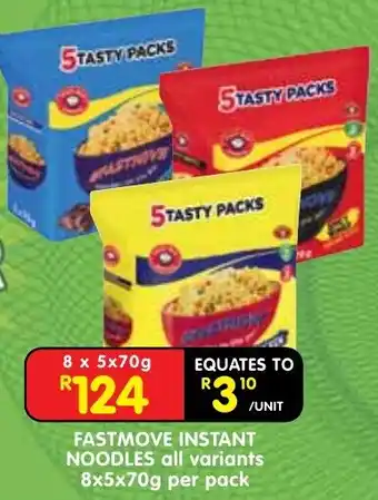 Shoprite FASTMOVE INSTANT NOODLES offer