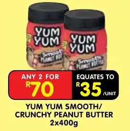 Shoprite YUM YUM SMOOTH/CRUNCHY PEANUT BUTTER offer