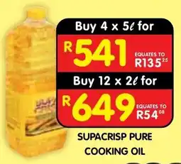 Shoprite SUPACRISP PURE COOKING OIL offer