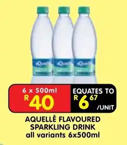 Shoprite AQUELLE FLAVOURED SPARKLING DRINK offer