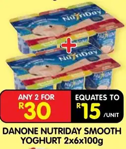 Shoprite Danone nutriday smooth yoghurt offer