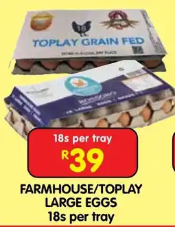 Shoprite Farmhouse/toplay large eggs offer