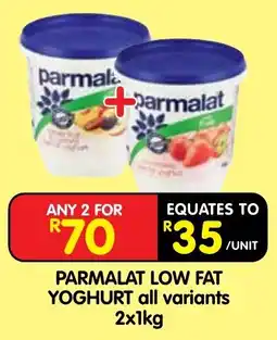 Shoprite Parmalat Low Fat Yoghurt offer