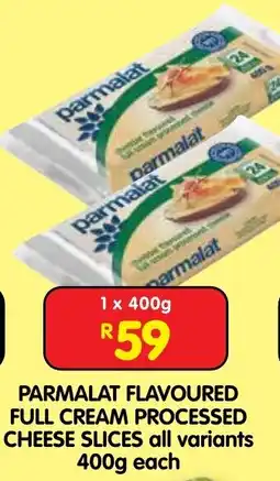 Shoprite Parmalat flavoured full cream processed cheese slices offer