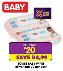 Shoprite Lovies Baby Wipes offer