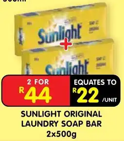 Shoprite Sunlight Original Laundry Soap Bar offer