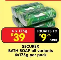 Shoprite SECUREX BATH SOAP offer