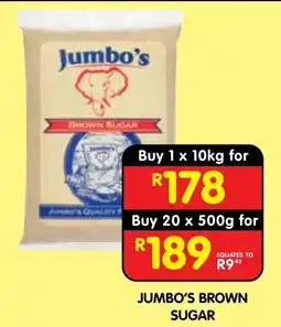 Shoprite JUMBO'S BROWN SUGAR offer