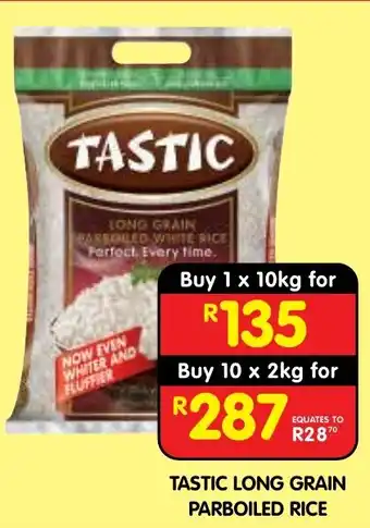TASTIC LONG GRAIN PARBOILED RICE