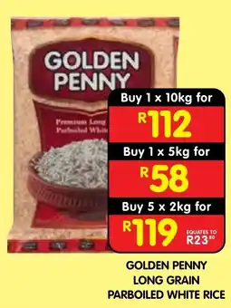 Shoprite GOLDEN PENNY LONG GRAIN PARBOILED WHITE RICE offer