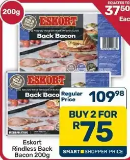 Pick n Pay Hypermarket Eskort Back Bacon offer