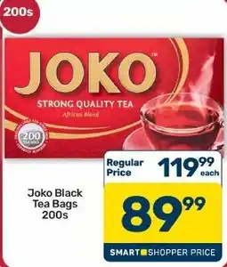 Pick n Pay Hypermarket Joko Black Tea Bags offer