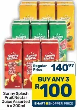 Pick n Pay Hypermarket Sunny Splash Fruit Nectar Assorted offer