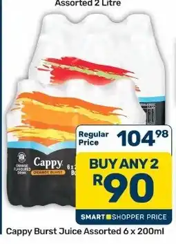 Pick n Pay Hypermarket Cappy Burst Juice Assorted offer