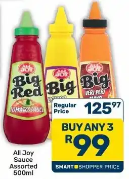 Pick n Pay Hypermarket All Joy Sauce Assorted offer