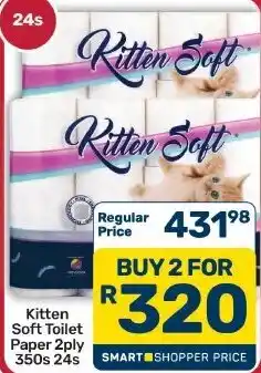 Pick n Pay Hypermarket Kitten Soft Toilet Paper 2ply offer