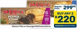 Pick n Pay Hypermarket Mama's Pies Pepper Steak Assorted offer