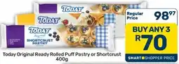 Pick n Pay Hypermarket Today Original Ready Rolled Puff Pastry or Shortcrust Pastry offer