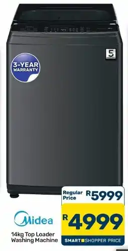 Pick n Pay Hypermarket Midea 14kg Top Loader Washing Machine offer