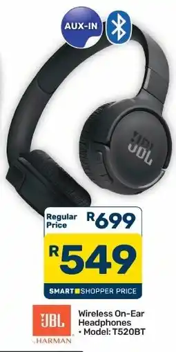 Pick n Pay Hypermarket JBL Wireless On-Ear Headphones offer